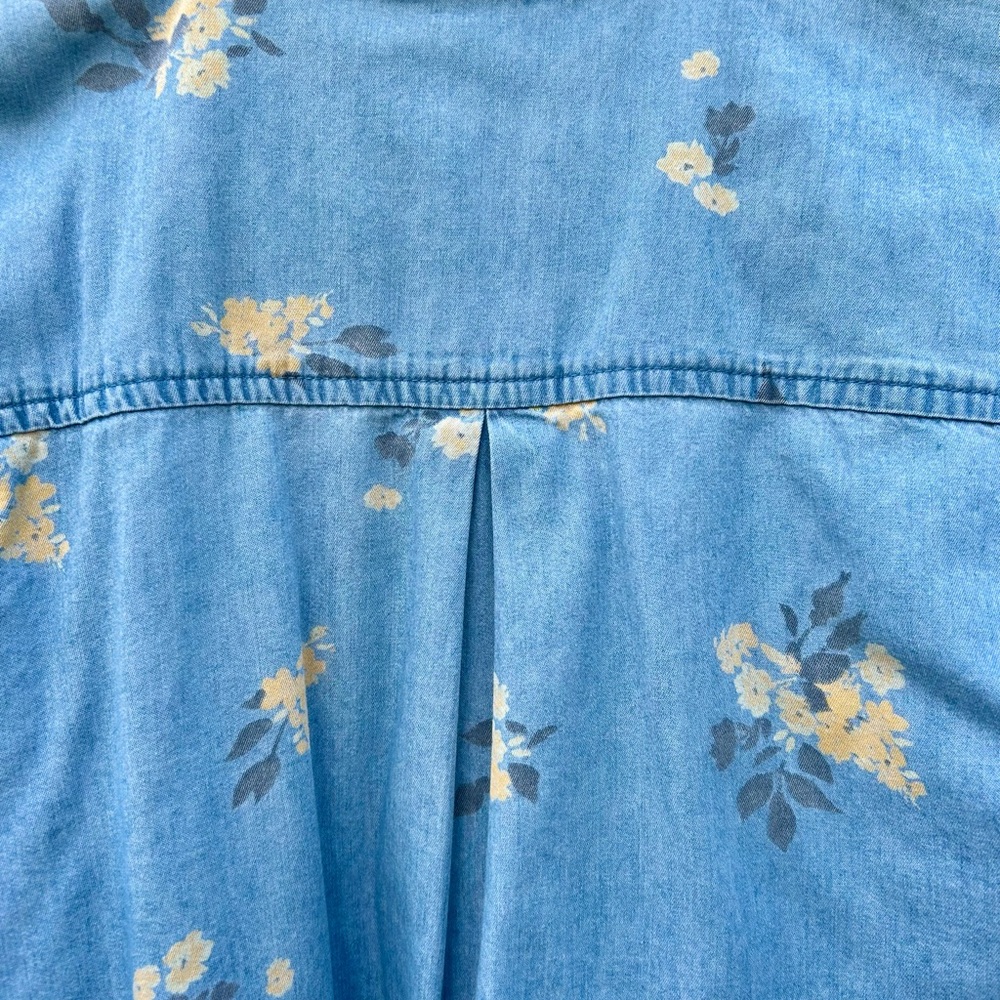 Style & Co Shirt Cottagecore Button Front Floral Shirt Sz. Medium Lightwright - Picture 11 of 11